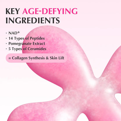 NAD+ Peptide Serum & Cream Duo | Anti-Aging Skincare for Wrinkles, Fine Lines, Firming, Face, Neck & Body
