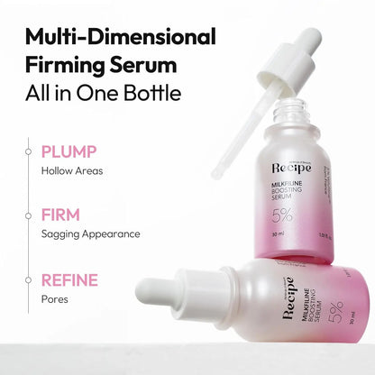 Volufiline 100% Serum & Milkfiline Cream Bundle | Official Sederma France Formula for Plumping, Hydration & Anti-Aging